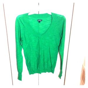Express Emerald Green Thin Sweater.