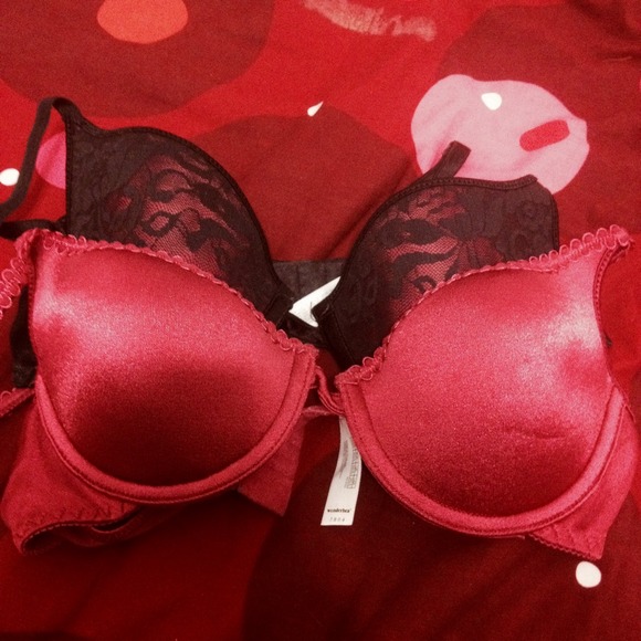 2-Pack Pink and Black Lace Bras