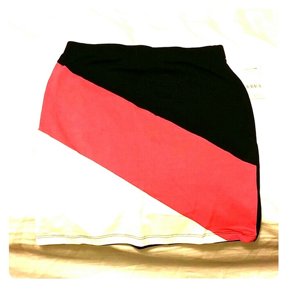 Color block sexy skirt