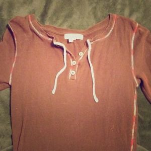 Cute & Simple Brown Half Sleeve Shirt