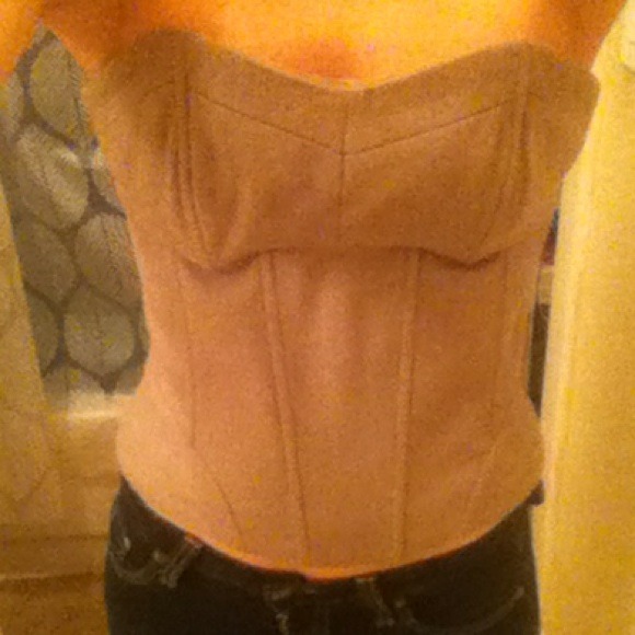 Grey corset top