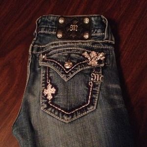 Size 25 Miss Me Jeans! (boot cut) Inseam 32