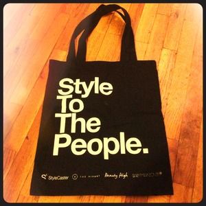 ❗️NYFW Style to the People black Tote Bag 👜