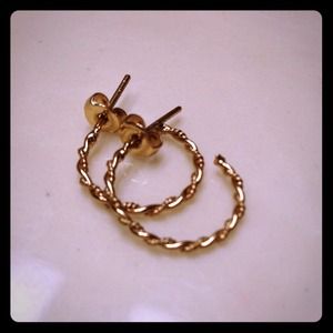 Rope Twist Gold earrings