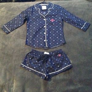 RESERVED Gilly Hicks sleep shirt and shorts SET