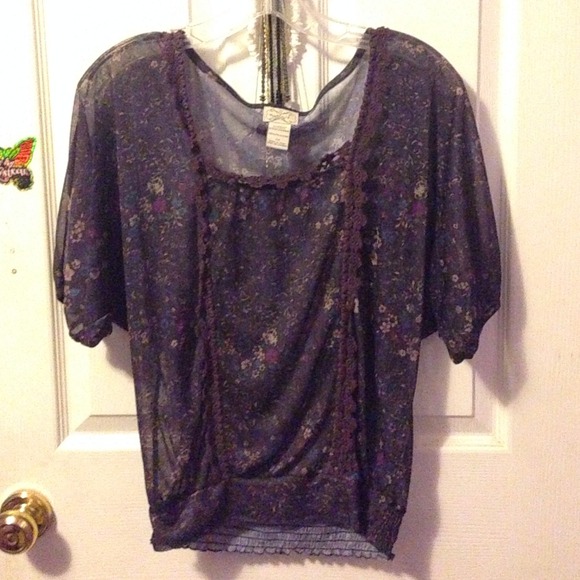 Floral Sheer Top
