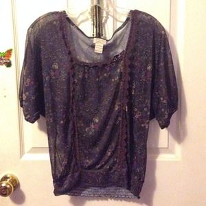 Floral Sheer Top