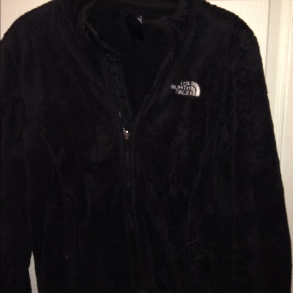 Fuzzy North Face jacket