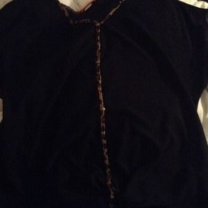 Leopard and black sheer