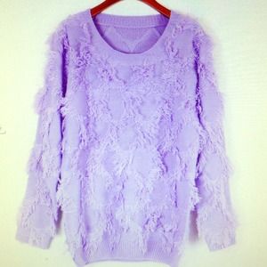 Purple Tassel sweater
