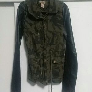 Camo print jacket