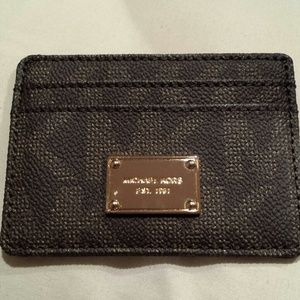 MK Brown pvc card case