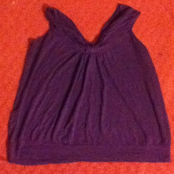 Purple flowy blouse