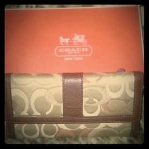 Authentic Coach leather wallet