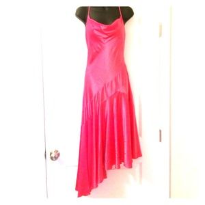 BCBG max azria coral dress 100% silk
