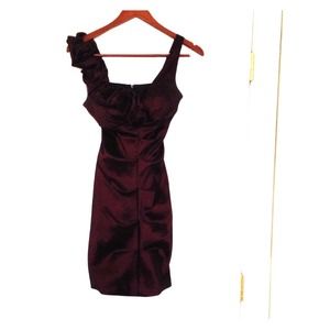 Crimson cocktail dress