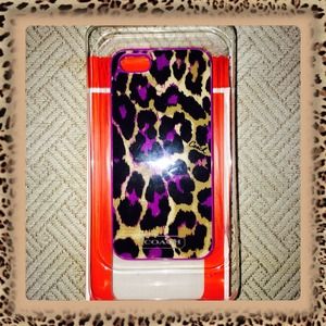 ⭐️Reduced⭐️Leopard IPhone 5S case coach