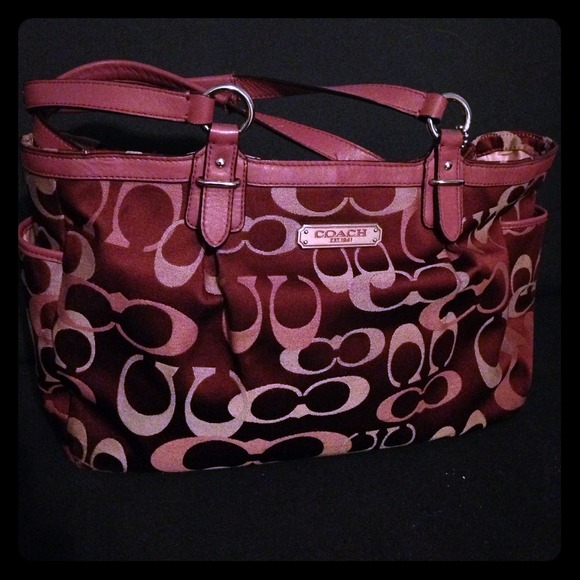 Rose colored Authentic Coach Purse