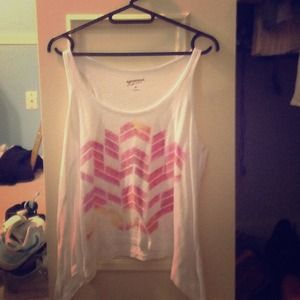 Semi-Cropped Patterned Tank Top
