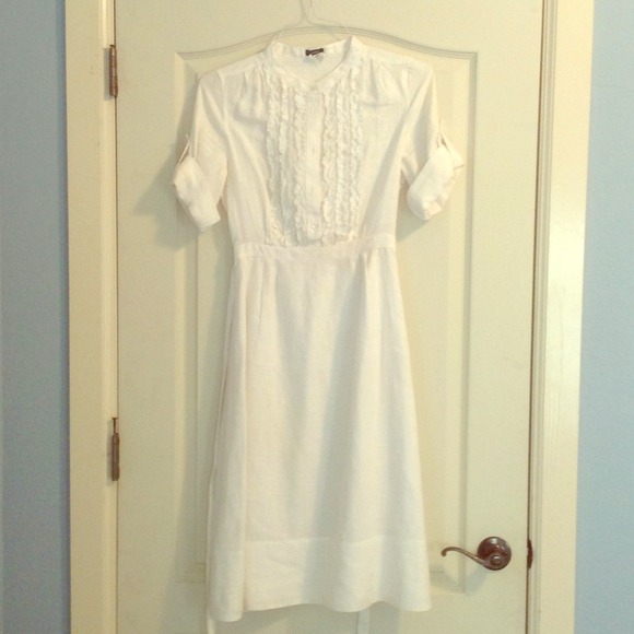 BUNDLE!! JCREW Peasant dress/purple loft cardigan