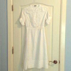 BUNDLE!! JCREW Peasant dress/purple loft cardigan