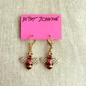 Authentic Betsey Johnson Bee Earrings