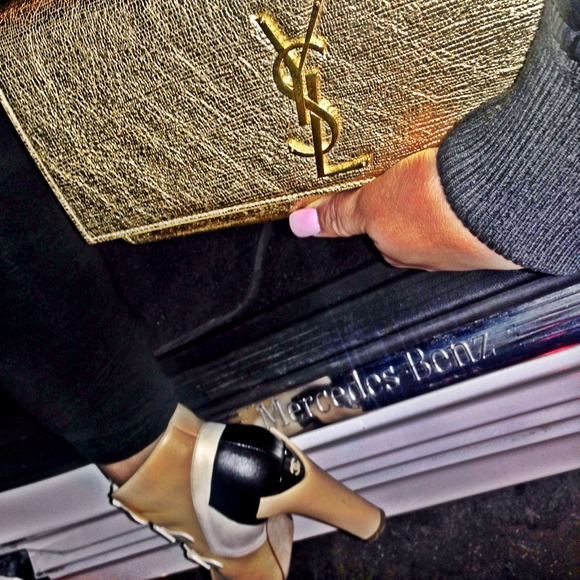 Yves Saint Laurent Clutches & Wallets - YSL gold clutch