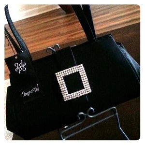 Black formal handbag