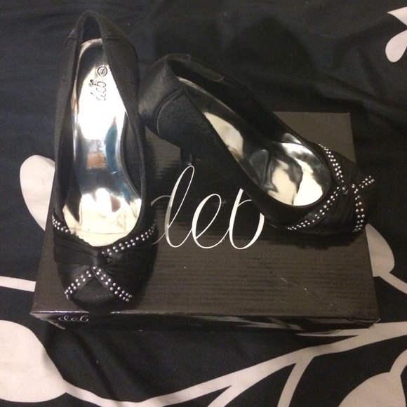 Black Deb Heels