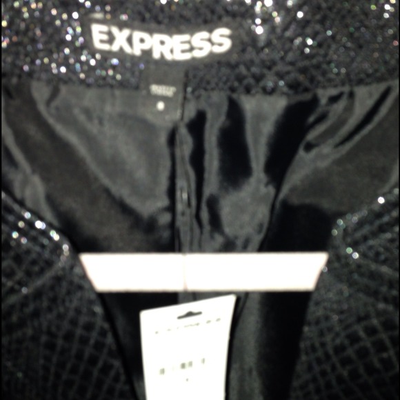 Express jacket, size 8, NWT, black/silver - Picture 2 of 4
