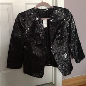 Express jacket, size 8, NWT, black/silver