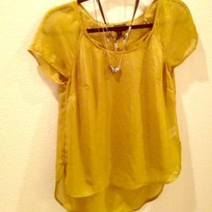 Gold mossimo blouse
