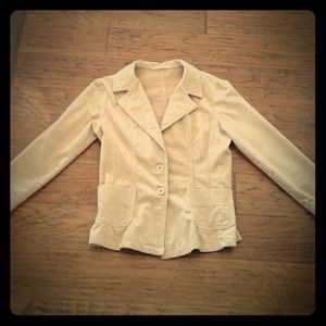 Beige corduroy blazer