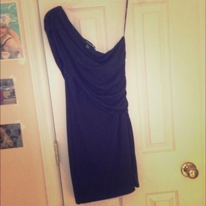 Forever 21 one shoulder little black dress