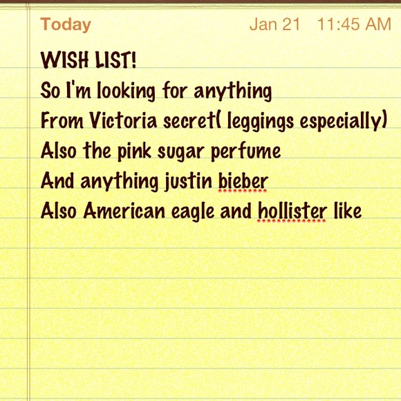 WISH LIST