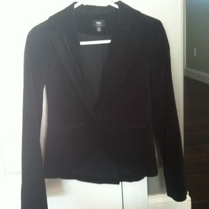 Black velvet blazer