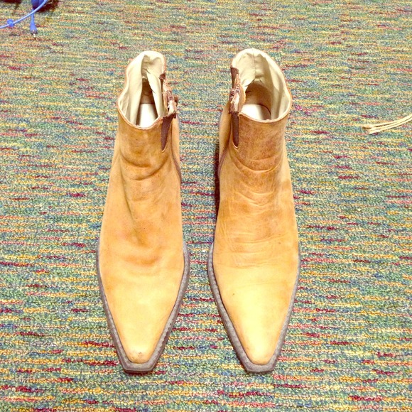 High Sierra real leather cowboy boots