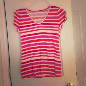 Anne Taylor Loft fitted scoop neck tee