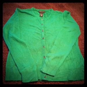 New York & Company green cardigan