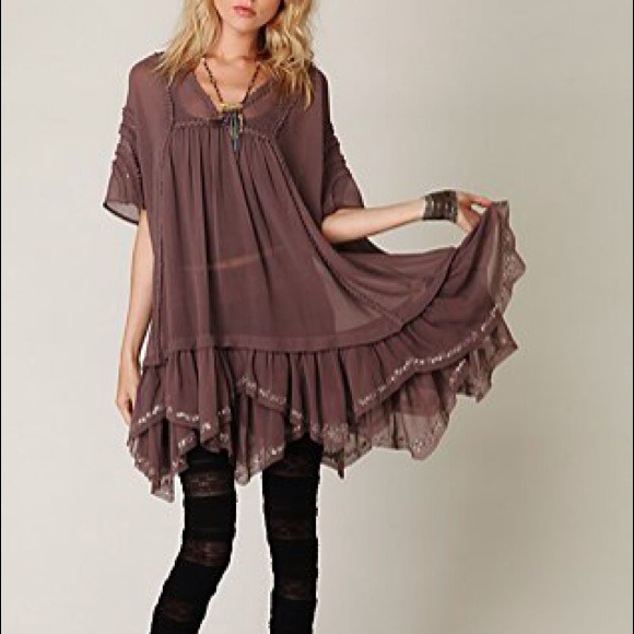 FP Beaded Beauty Dress Toffee
