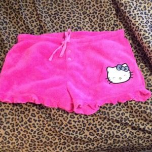 Cute Pink Hello Kitty Shorts