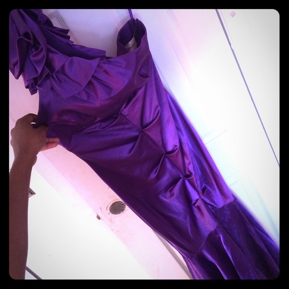 Purple mermaid dress