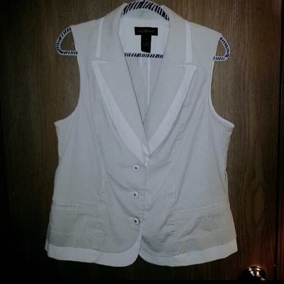 Lane Bryant Pin Striped Vest sz 18
