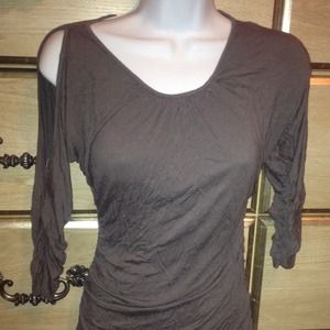 Gray Blouse Long Sleeve
