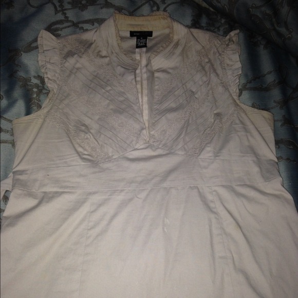 BCBG Light Grey Babydoll Top
