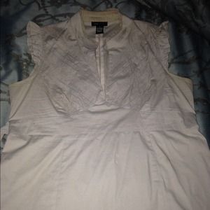 BCBG Light Grey Babydoll Top