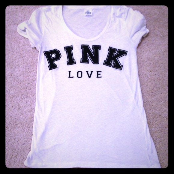 ⛔️SOLD⛔️White PINK tee!