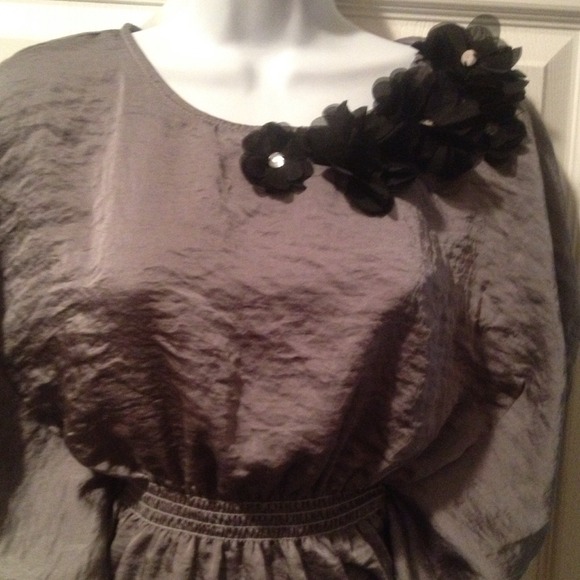Batwing Gray Blouse