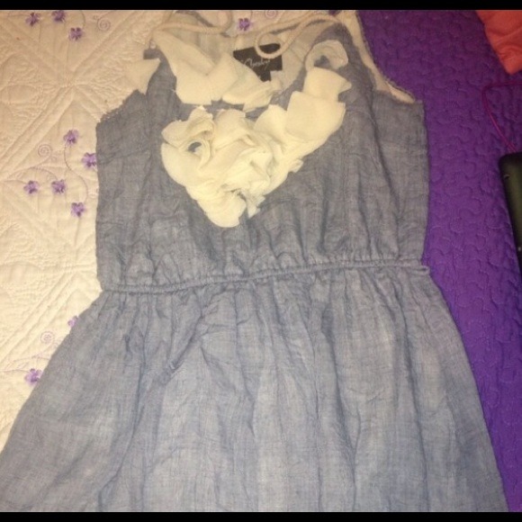 Grey jean looking shirt dress