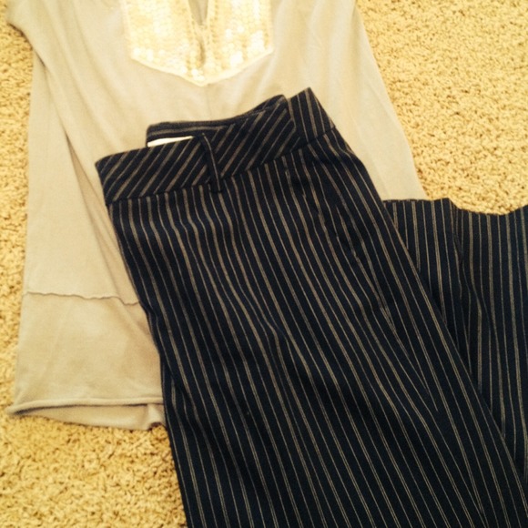 Beautiful lined pair of pinstriped pants